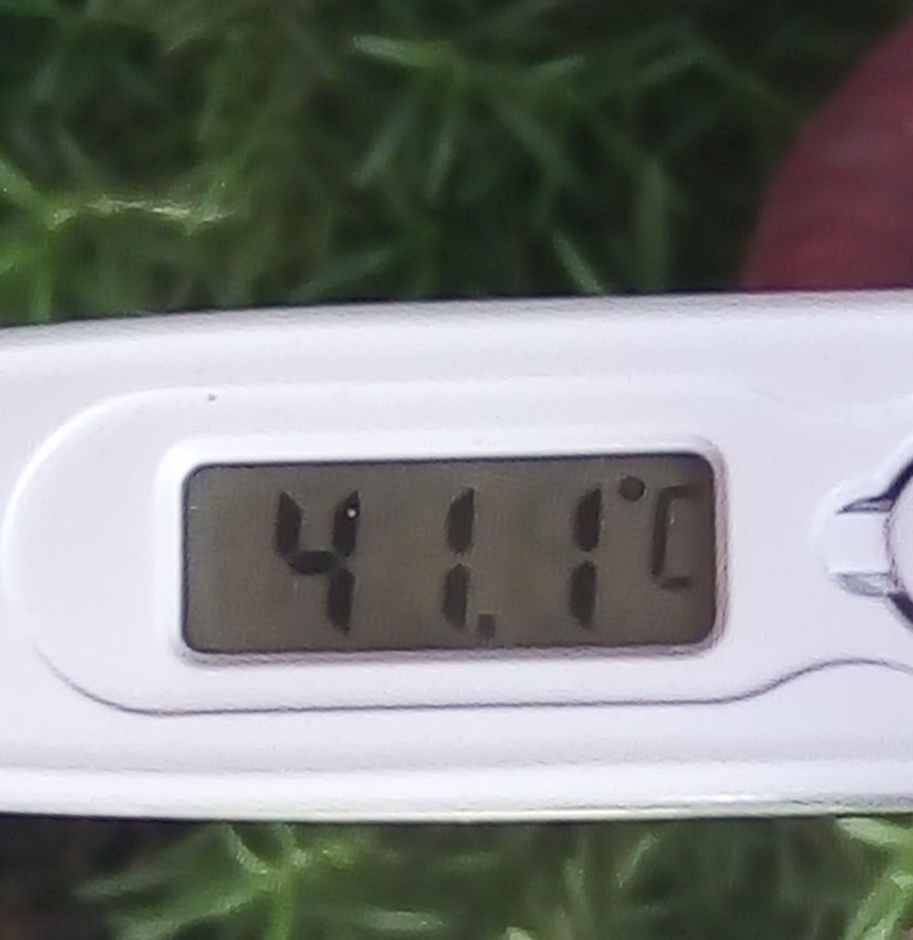 Termômetro marcando temperatura alta durante onda de calor