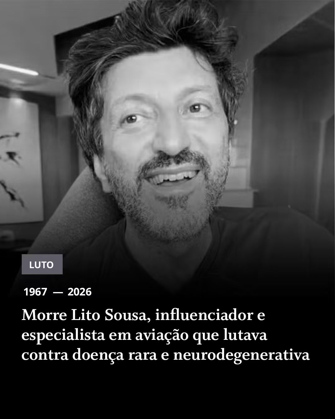 Morre Lito Sousa, voz da aviação brasileira e criador do canal Aviões e Músicas