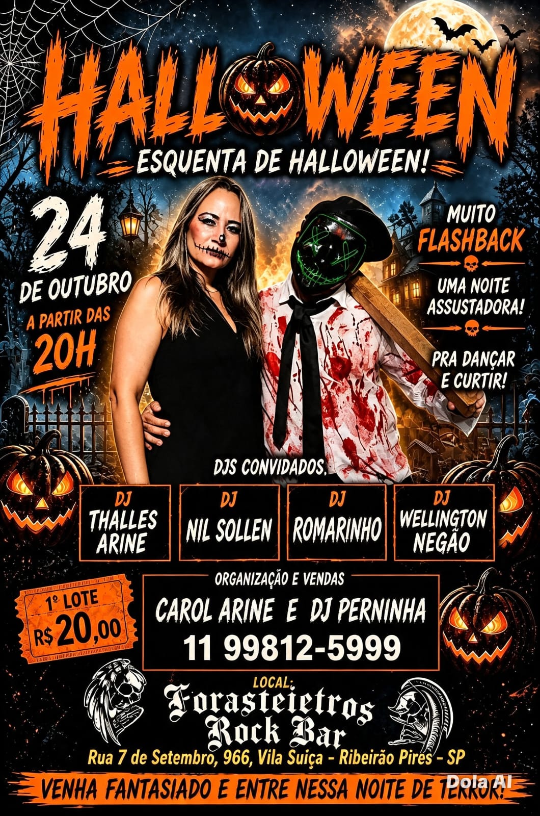 Halloween no Forasteiros Rock Bar: garanta seu ingresso e prepare a fantasia!
